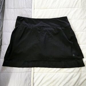 Athleta Black Athletic Skort Laser Run Size M